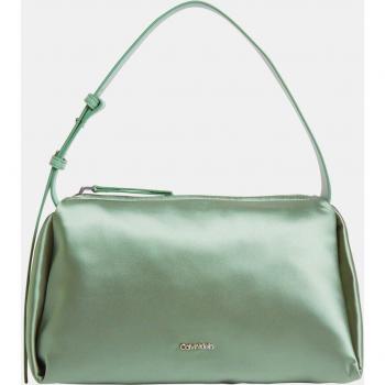 Bolso de hombro Calvin Klein en verde con cremallera