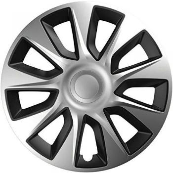 Flauraud Altium - Caja de 4 Tapacubos Chrome/Black 17