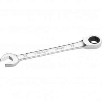 Llave de carraca plana 12mm marca STANLEY, tipo de producto: herramienta manual, características: fabricada en acero al cromo vanadio, acabado pulido para mayor durabilidad y resistencia a la corrosión, diseño ergon