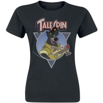 Disney TaleSpin Shirt Juniors' Baloo and The Sea Duck Distressed Vintage Cartoon Logo T-Shirt