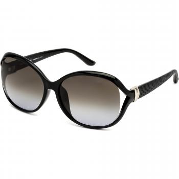 Salvatore Ferragamo Oval Women's Black Grey Gradient Sunglasses SF770SA - One Size