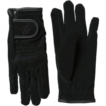 RTS Domy Guantes de Equitación, Mujer, Negro, XXL