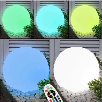 Esfera Luminosa Multicolor LED RGB 3W Recargable con Control Remoto IP67 - 41cm