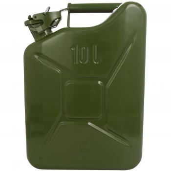 Bidón de Gasolina 10L Metal Verde TUV/GS
