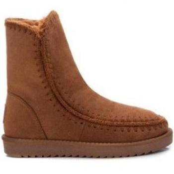 Botines Xti 142186 para mujer, color camel, caña alta