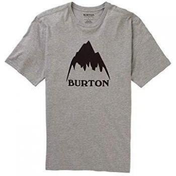Burton Classic Mountain High Camiseta, Hombre, Gray Heather, M