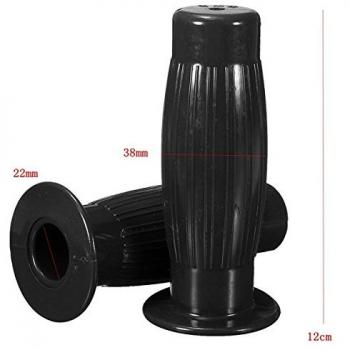 Alamor 22 Mm 7/8 Pulgadas Motocicleta Universal Bike Vintage Clásico Manillar Goma Agarres Mano-Negro