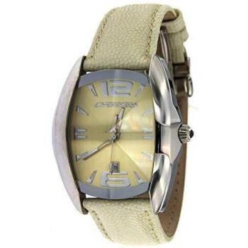Chronotech Unisex Watch CT7814M-04 - Elegant Design - Water Resistant - Genuine Leather Strap - Quartz Movement (40mm)