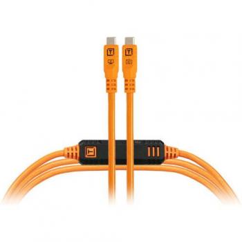 Cable USB-C Tether Tools TetherPro Optima 10G Recto 4,6m Naranja