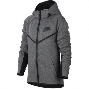 Nike B Nsw Tch Flc Wr Hoodie Fz Sudadera, Niños, Gris