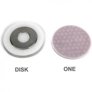 Popsett - Sistema de fijacion mediante imanes one telefono + disco blanco