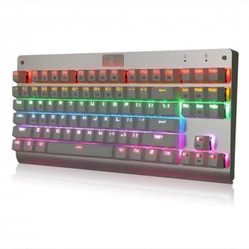 maquinaria teclado para juegos - Generico Z-77 87 teclas Full metal colorido retroiluminada maquinaria teclado para juegos