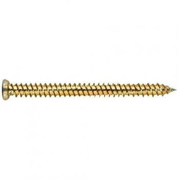 Index HP75132 - Tornillo hormigon cabeza plana rosca hi-lo punta diamante torx-30 bicromatado 7,5 x 132