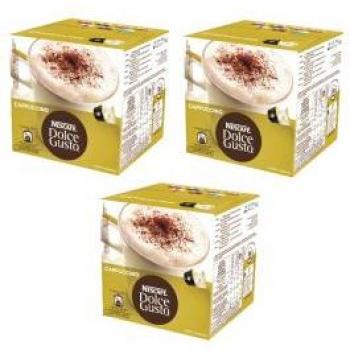 PACK 3 CAJAS Dolce Gusto Cappuccino 16 Cápsulas