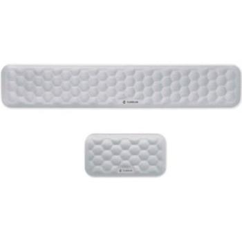 Pack de 2 Reposamuñecas Ergo AirPadding Subblim Plata - Espuma Viscoelástica y Tejido Transpirable