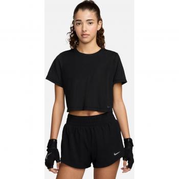 Camiseta de mujer Nike One Classic Breathe Dri-FIT transpirable de manga corta en color negro (L - EU 44-46)