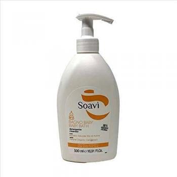 Detergente de Baño Soavi Baby con Dispensador 500ml para Pieles Sensibles