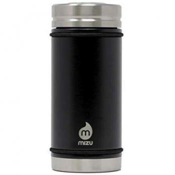 Botella Térmica Mizu V5 con Tapa 450ml Negra Unisex