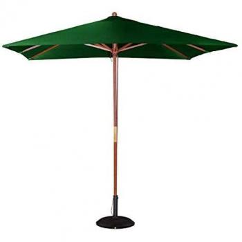Sombrilla cuadrada profesional Bolero de 2,5 m con polea color verde