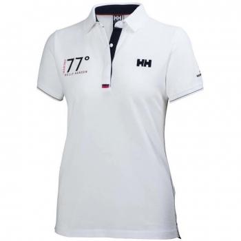 Helly Hansen Hp Club - Polo para mujer, color blanco, talla XL