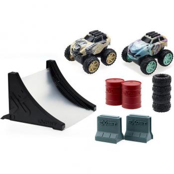 Exost Jump Duo Pack - 2 Coches de Fricción con Rampa y Varios Modelos