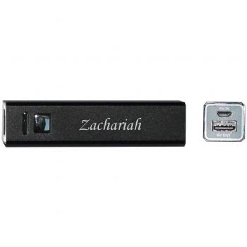 Cargador de teléfono portátil con USB batería con nombre grabado: Zachariah