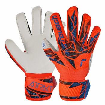 Guantes de Fútbol Reusch Attrakt Solid Finger Support para Niños en Color Naranja