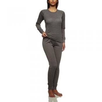 Killtec Damen Funktionsunterwäsche-Set Vercelli, grau-melange, 46, 10795-000