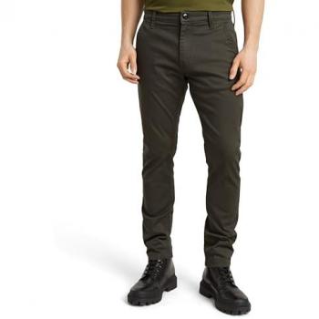 G-STAR RAW Men's Skinny Fit Chino Pants with Back Pockets, Size 33/L34 - Grey