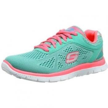 Skechers Flex Appeal - Love Your Style - Zapatillas de deporte para mujer, color turquesa, talla 41