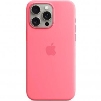 Apple Funda de silicona con MagSafe para iPhone 15 Pro Max - Rosa