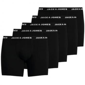 Jack & Jones Huey Trunks 5 Pack Black 5XL