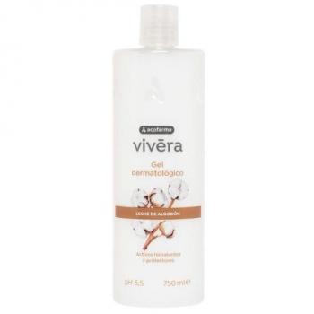 ACOFARMA Vivera Gel de Baño con Leche de Algodón, Envase de 750 ml
