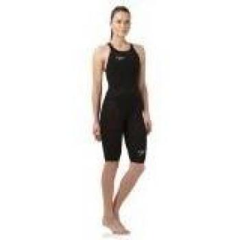 Speedo Fastskin LZR Racer Elite 2 Openback Kneeskin Bañador de Competición Largo, Negro