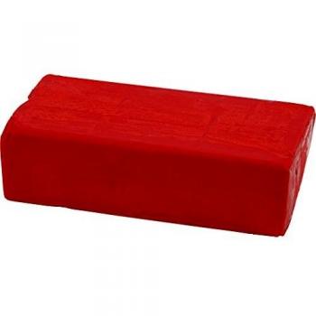 Arcilla suave, tamaño 13 x 6 x 4 cm, color rojo, 500 g