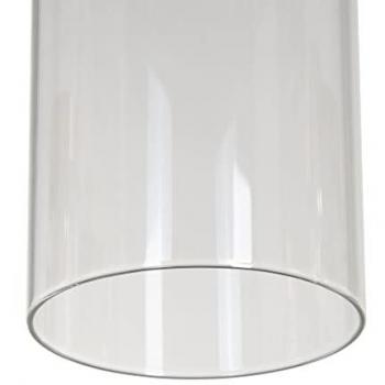 Lámpara de Techo Cilíndrica de Cristal y Hierro Oro 91 x 11 x 45 cm