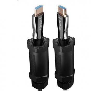 Lindy 10m Armoured Hybrid Fibre Optic HDMI 2.1 Cable - 8K60/4K120 Support