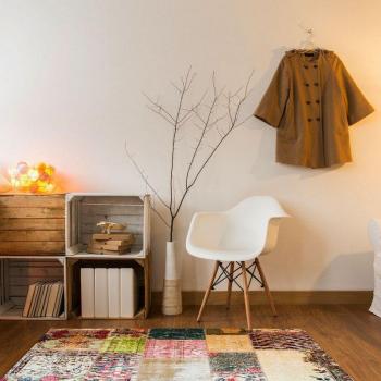 Alfombra de Vinilo Vintage - 60 x 100 cm - Adhesiva y Decorativa