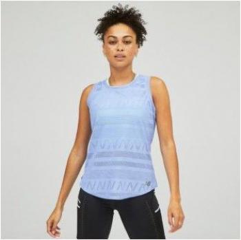 New Balance Q Speed Jacquard Tank, Camiseta para Mujer de Color Morado