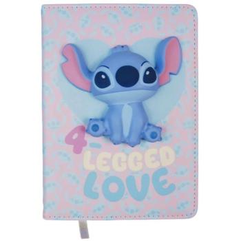 Cuaderno B6 Squishy Stitch Patas Amor 3D Disney