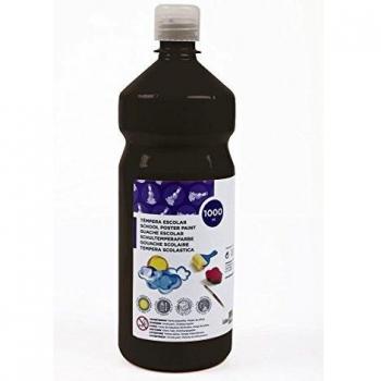 Liderpapel - Tempera escolar 1000 ml, color negro