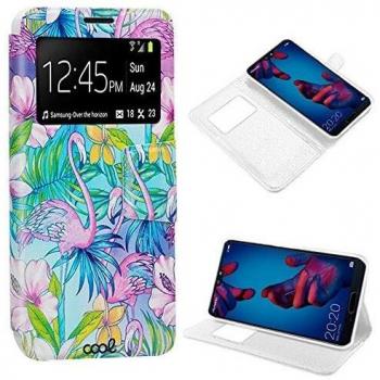 Funda Flip Cover Huawei P20 Dibujos Flamencos