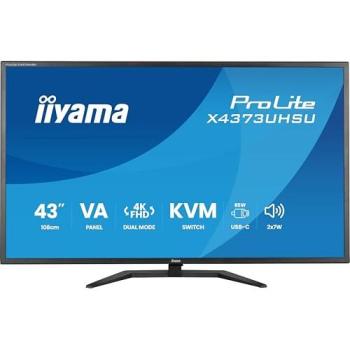 Monitor iiyama ProLite X4373UHSU-B2 43 4K UHD VA LED 60Hz 3ms USB-C KVM