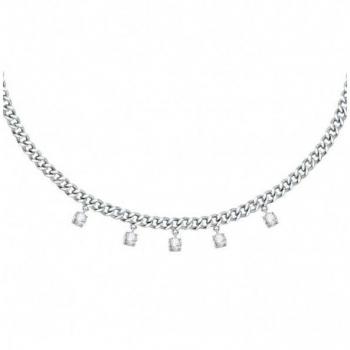 Collar Mujer Morellato SAUZ05 - Collar de acero inoxidable, diseño elegante y moderno, incluye detalles en oro rosa, cierre de langosta, longitud ajustable