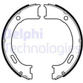 Juego de zapatas de freno DELPHI LS2076 para frenos de tambor, incluye zapatas de freno de mano, compatible con CHEROKEE (KJ), diámetro 31mm