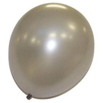 Globos metalizados plata bolsa de 15 unidades