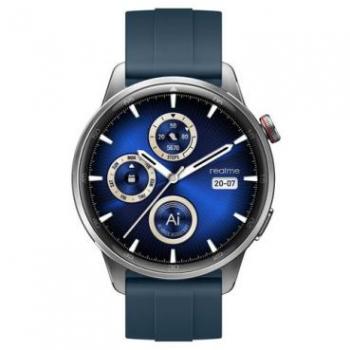 Smartwatch Realme Watch S2, Pantalla AMOLED 1.43, 110 Modos Deportivos, Llamadas por Bluetooth, Resistencia IP68, Batería de 20 Días, Color Plata