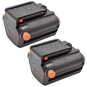 Batería Reemplazo 2x Gardena 9840-20, BLi-18, 9839-20 (2000 mAh, 18V, Li-Ion) - Vhbw