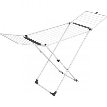 Vileda Universal Tendedero Torre de Acero, Metal, Blanco, 129x5x55 cm