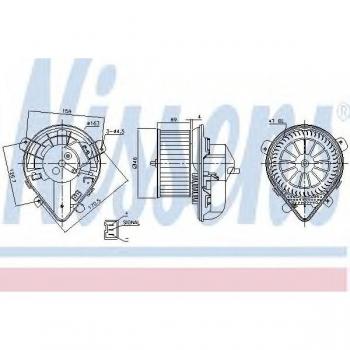 Ventilador interior NISSENS 87178 con características de alta eficiencia, diseño compacto, bajo nivel de ruido, fácil instalación y compatibilidad universal